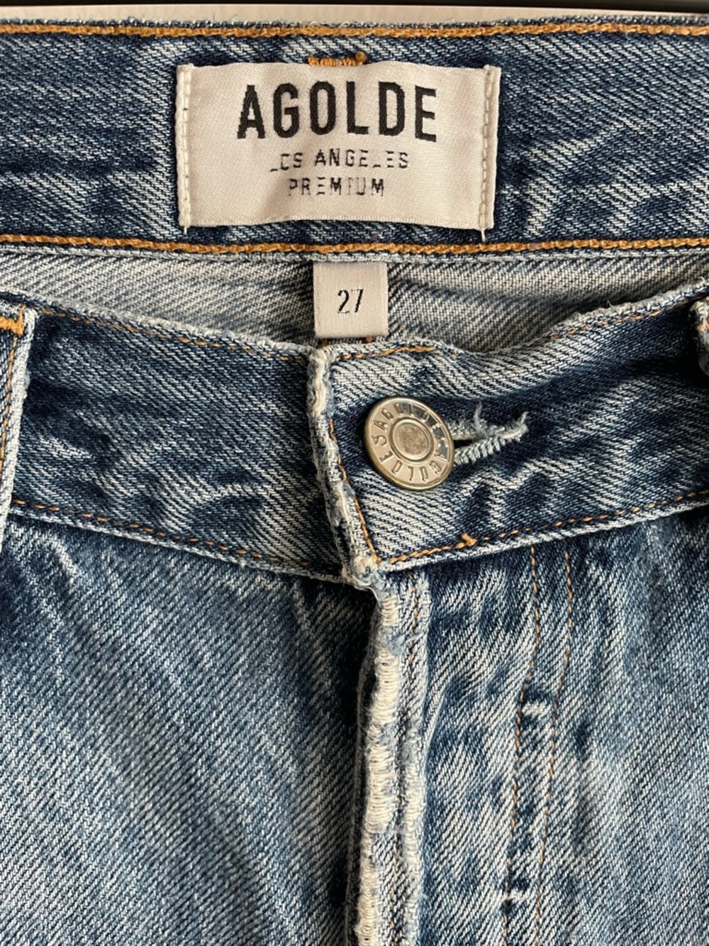 AGOLDE Jamie high-rise distressed skinny jeans raw hem 27 - Picture 2 of 9